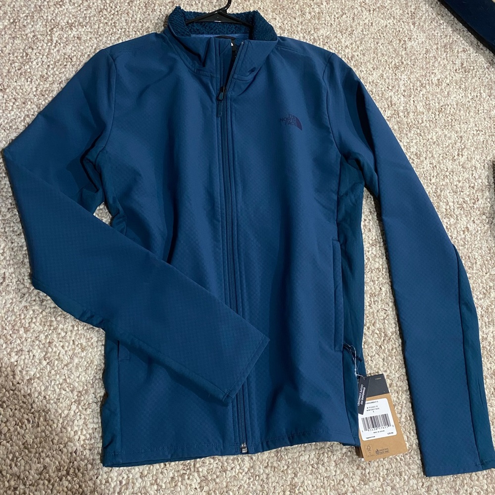 Blue North Face jacket